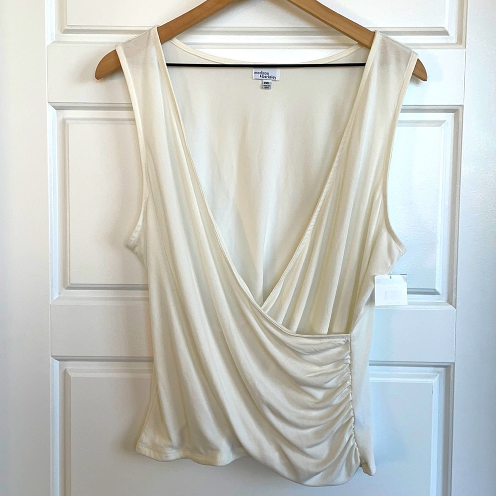 Madison & Berkeley White Tank Top